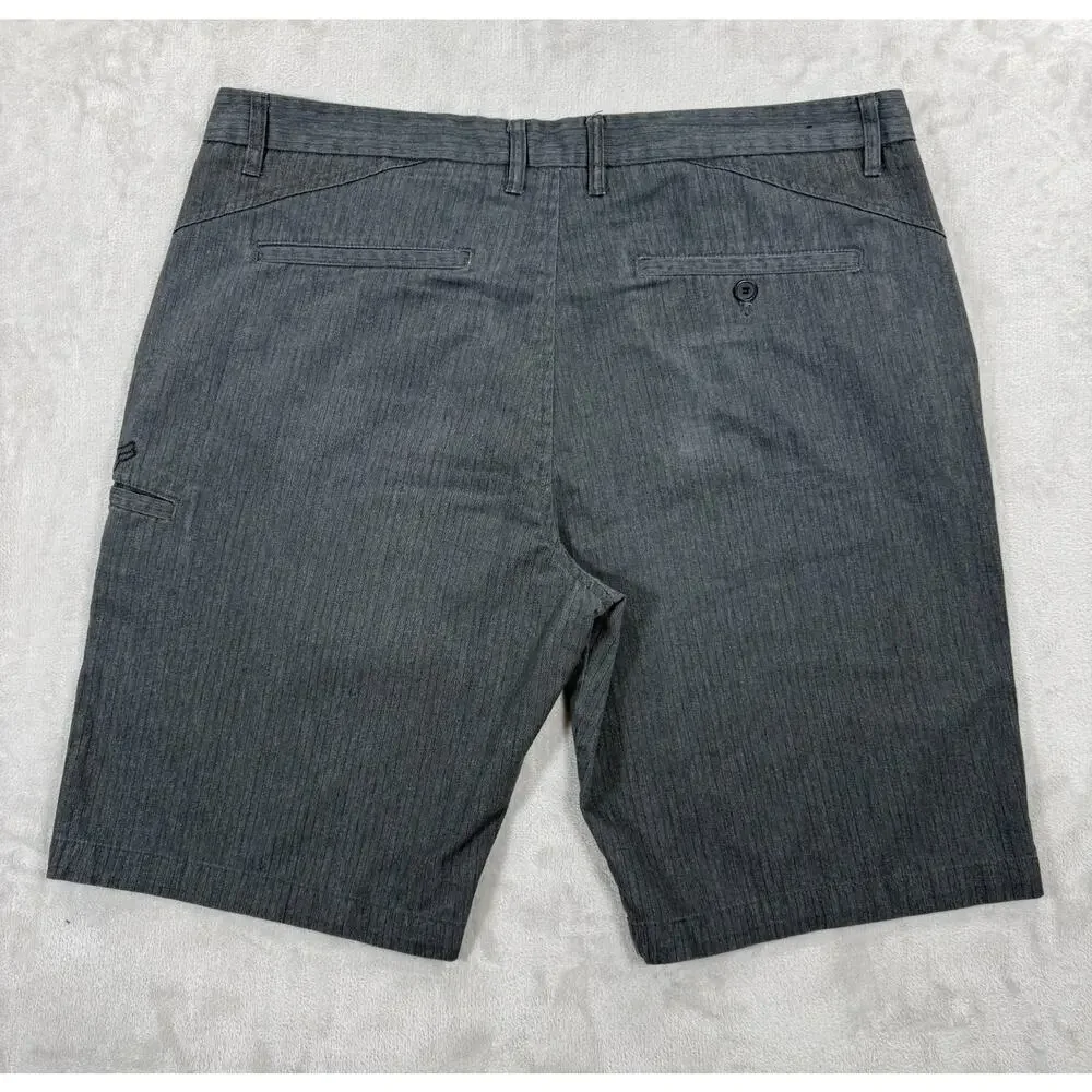 Fox Mens Shorts Size 40 Gray Pinstripe Chino Casual Flat Front Skate‎ Outdoor